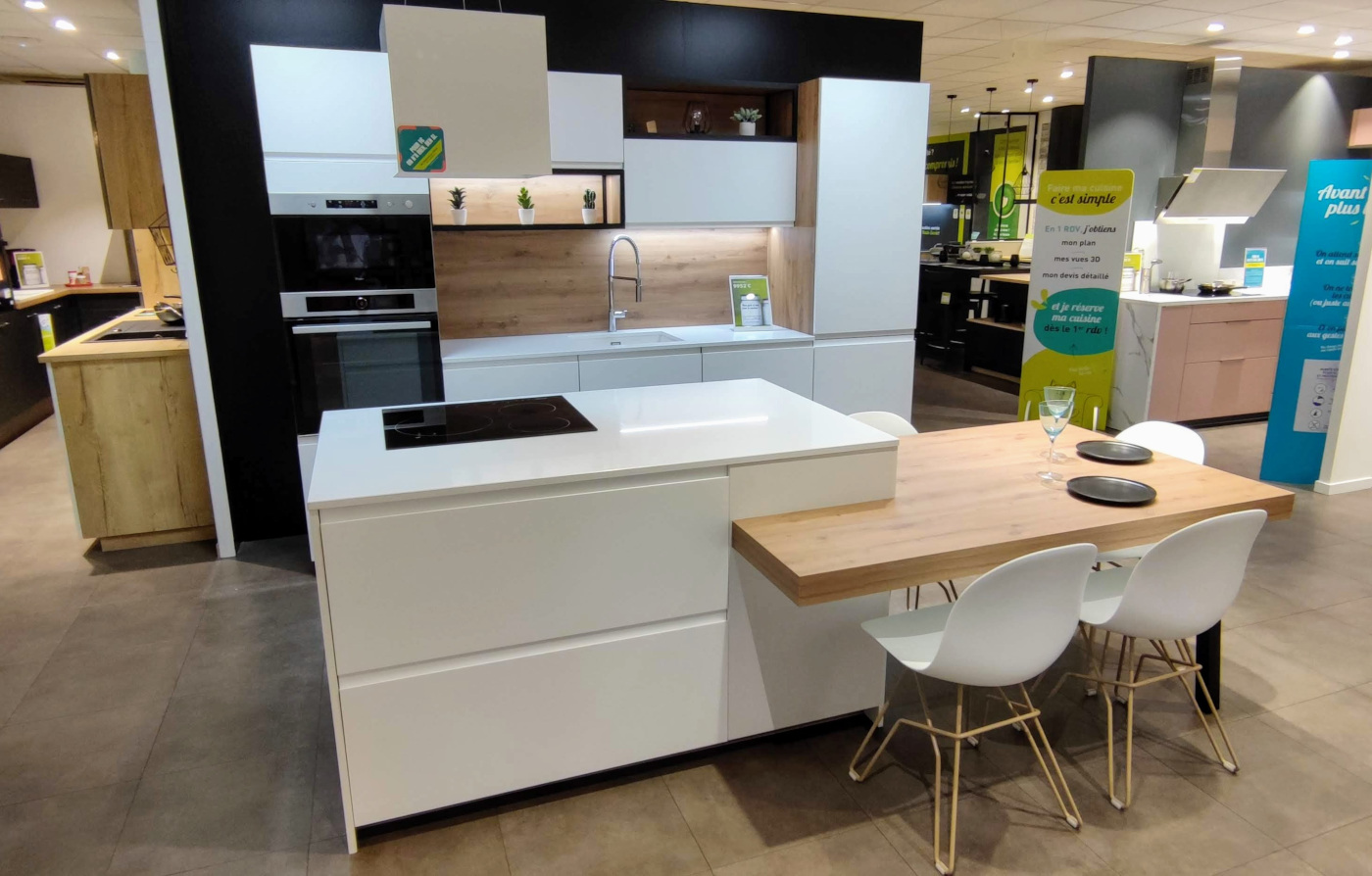 Blanc, Chêne Cosy Et Sans Poignée