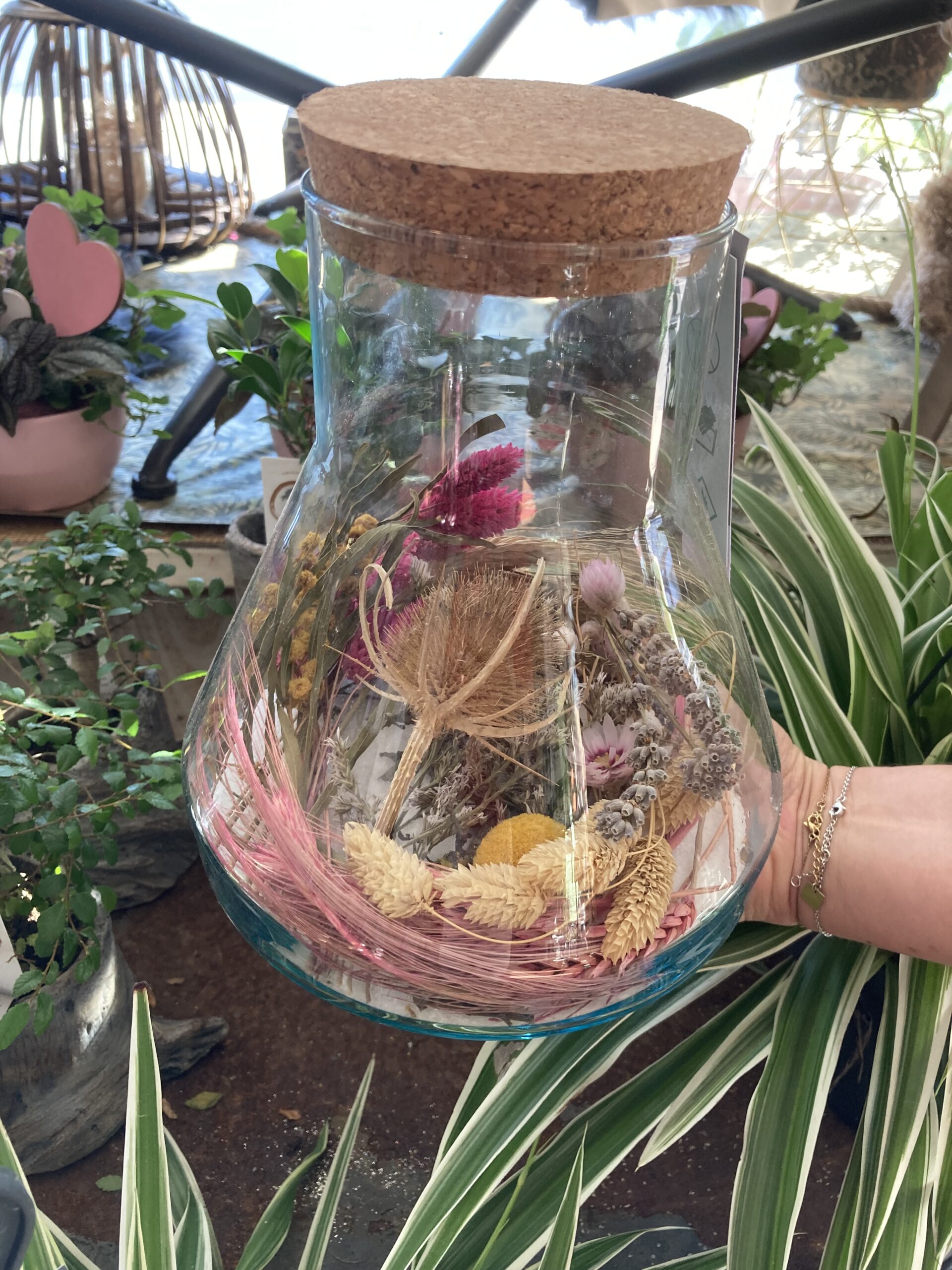Bocal De Fleurs Séchées