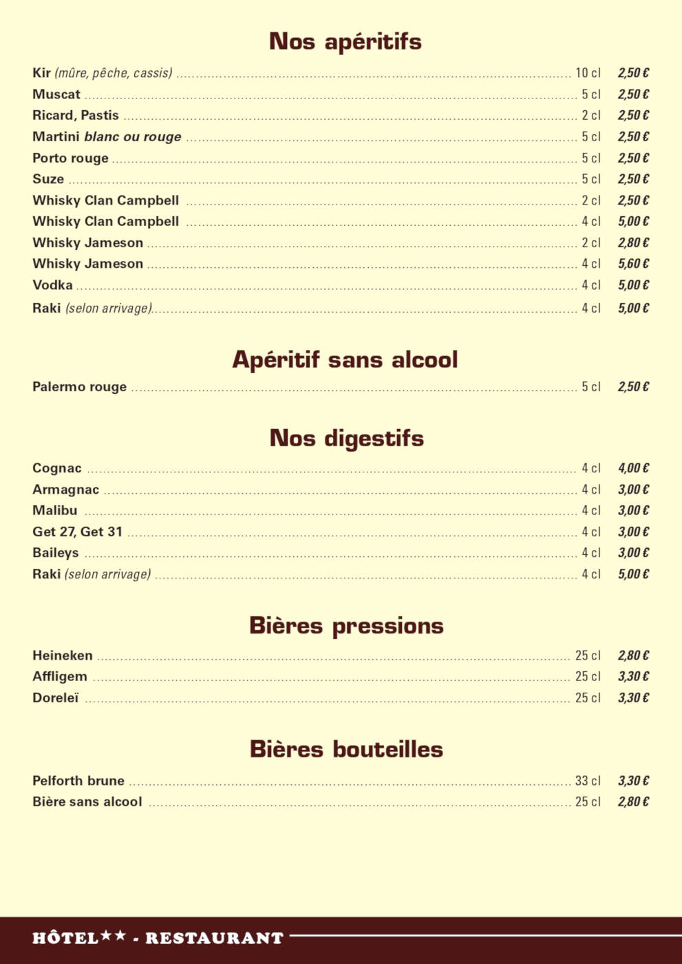 Apéritifs Le Saint Germain