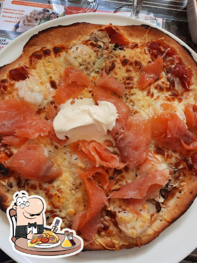Pizza saumon fumé Taverne de la Paix