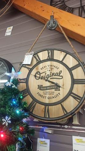 Pendule Métal Et Bois