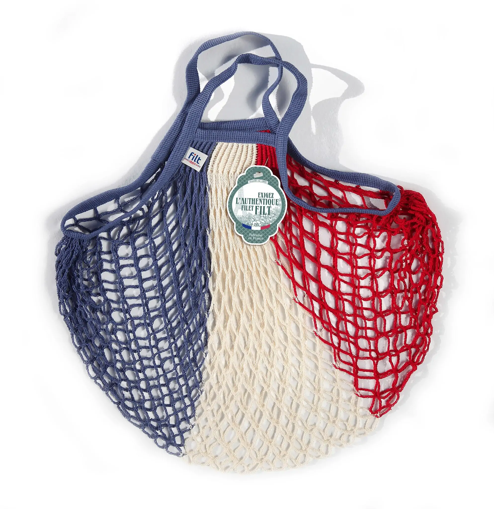 Sac Filt 1860 Bleu, Blanc Et Rouge