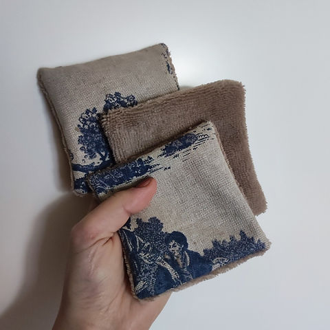 5 Lingettes Démaquillantes – Toile De Jouy