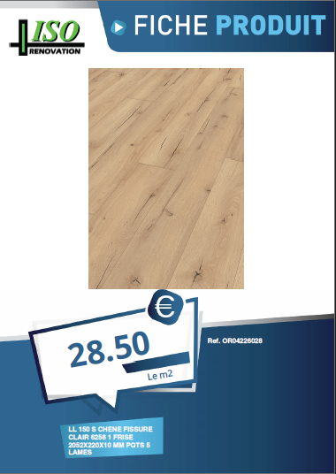 Sol Stratifié 10mm Sous Couche Intégrée