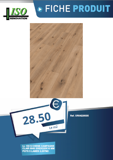 Sol Stratifié 10mm Sous Couche Intégrée