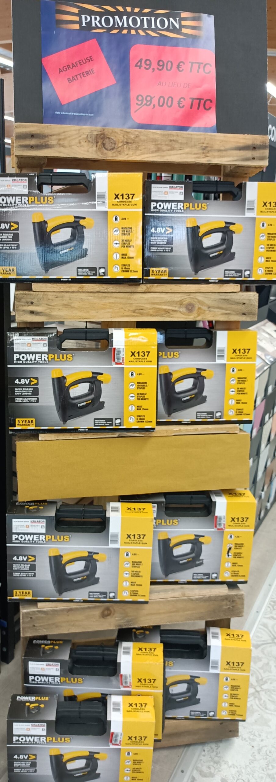 Agrafeuse Batterie PowerPlus