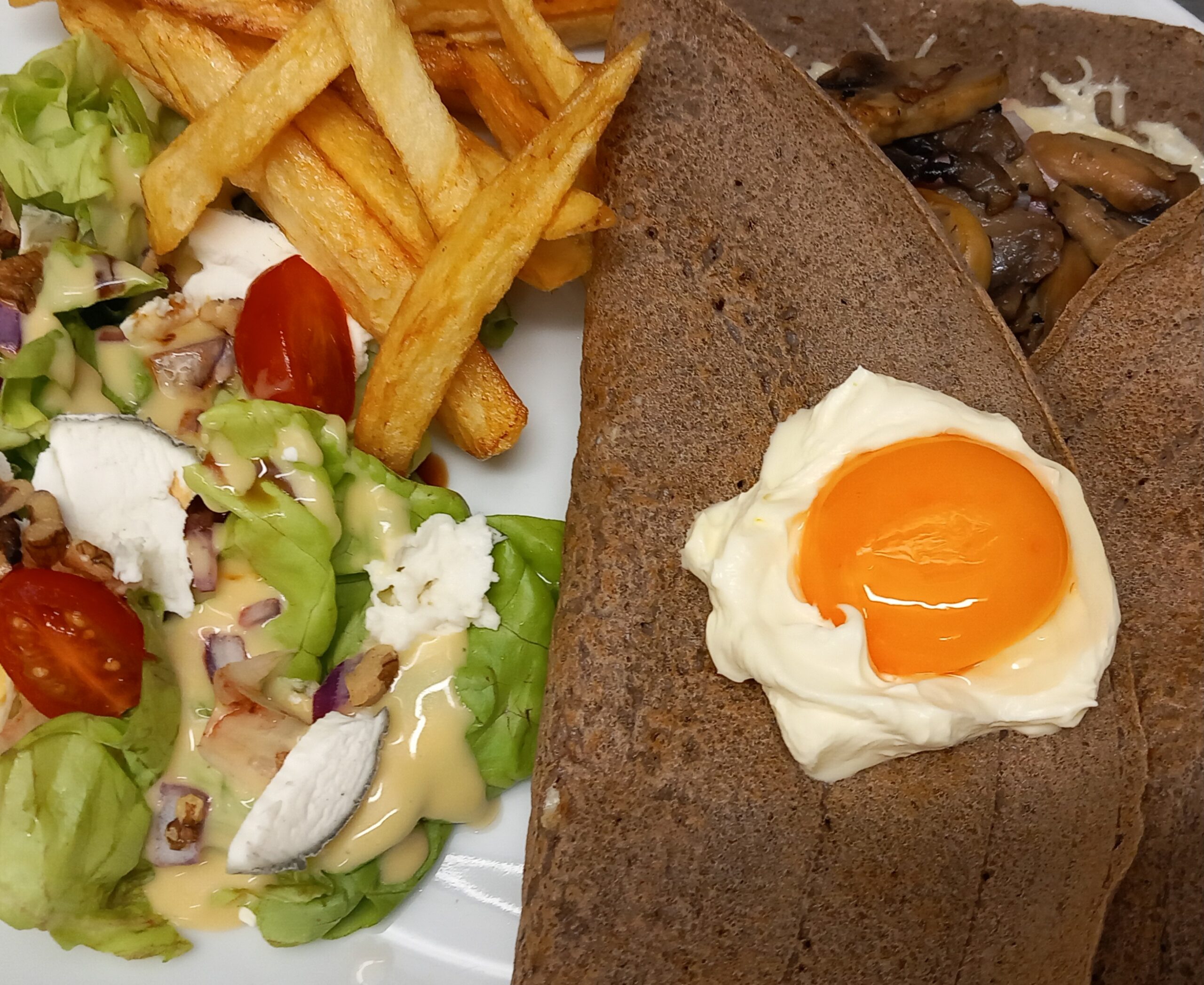 Galette carbone Chez Ju et Mini