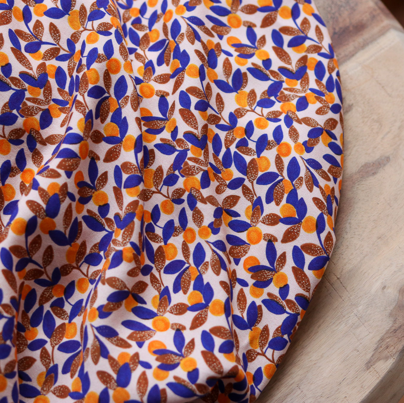 Tissu Viscose Ecovero Mandarine