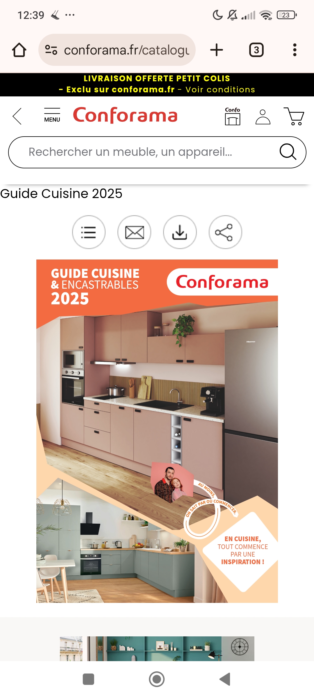 Guide Catalogue Cuisine Conforama 2025