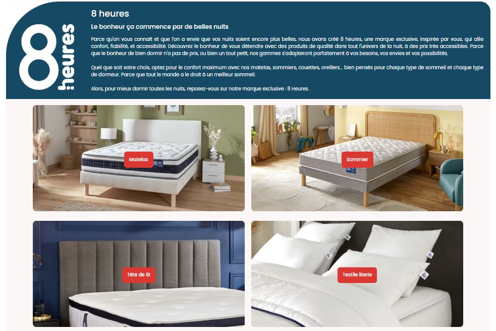 Du Nouveau Pour Vos Nuits Découvrez La Nouvelle Marque « 8 Heures »