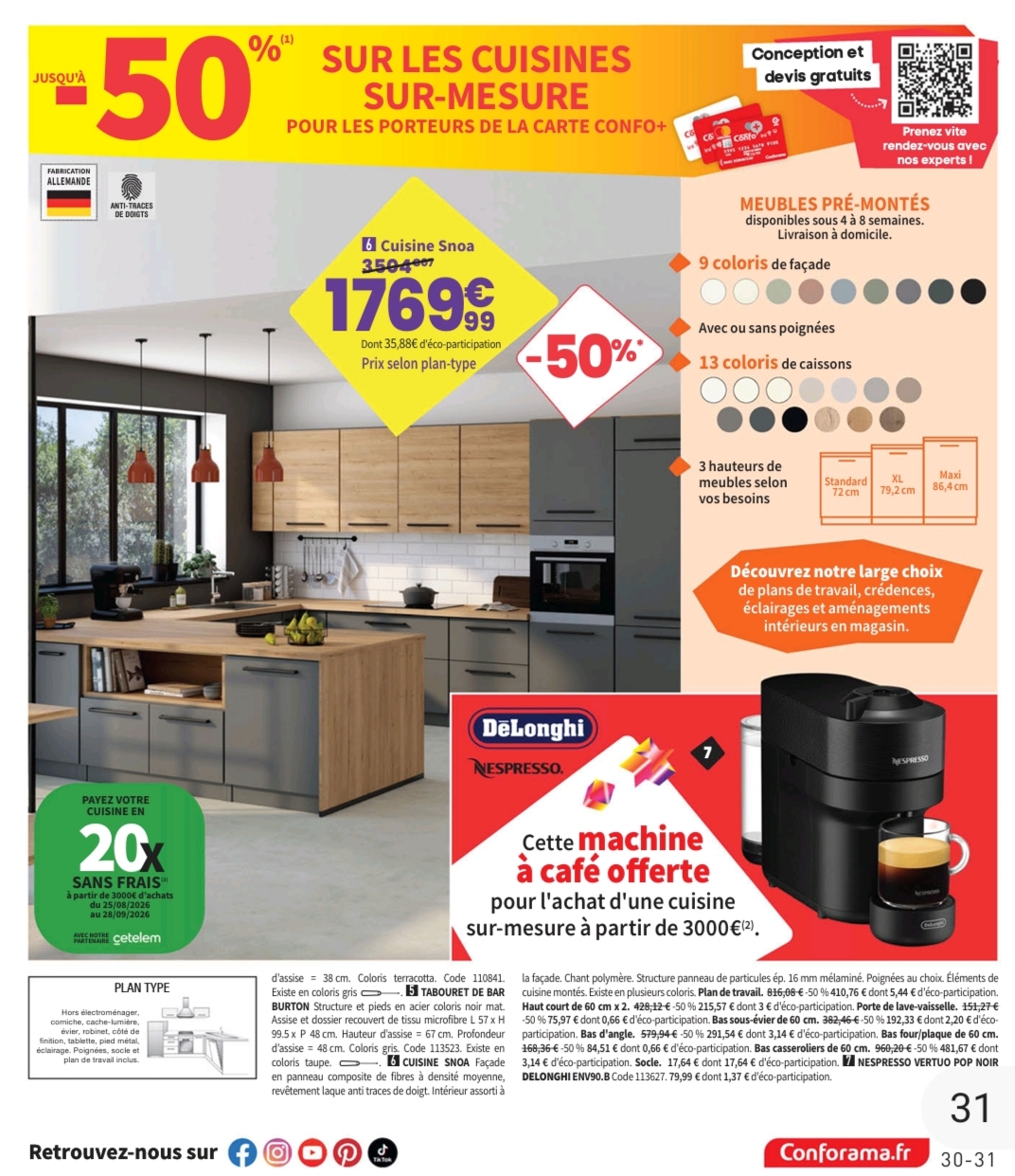 Jusqu&rsquo;à -50% De Remise Sur Les Cuisines Sur Mesure Pour Les Porteurs De La Carte Confo