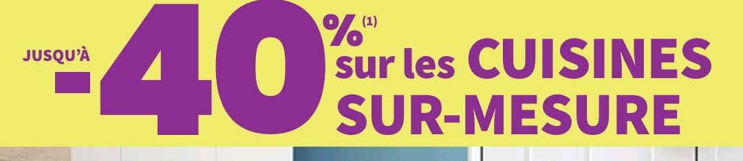 Jusqu&rsquo;à 40% De Remise Sur Les Cuisines Sur Mesure