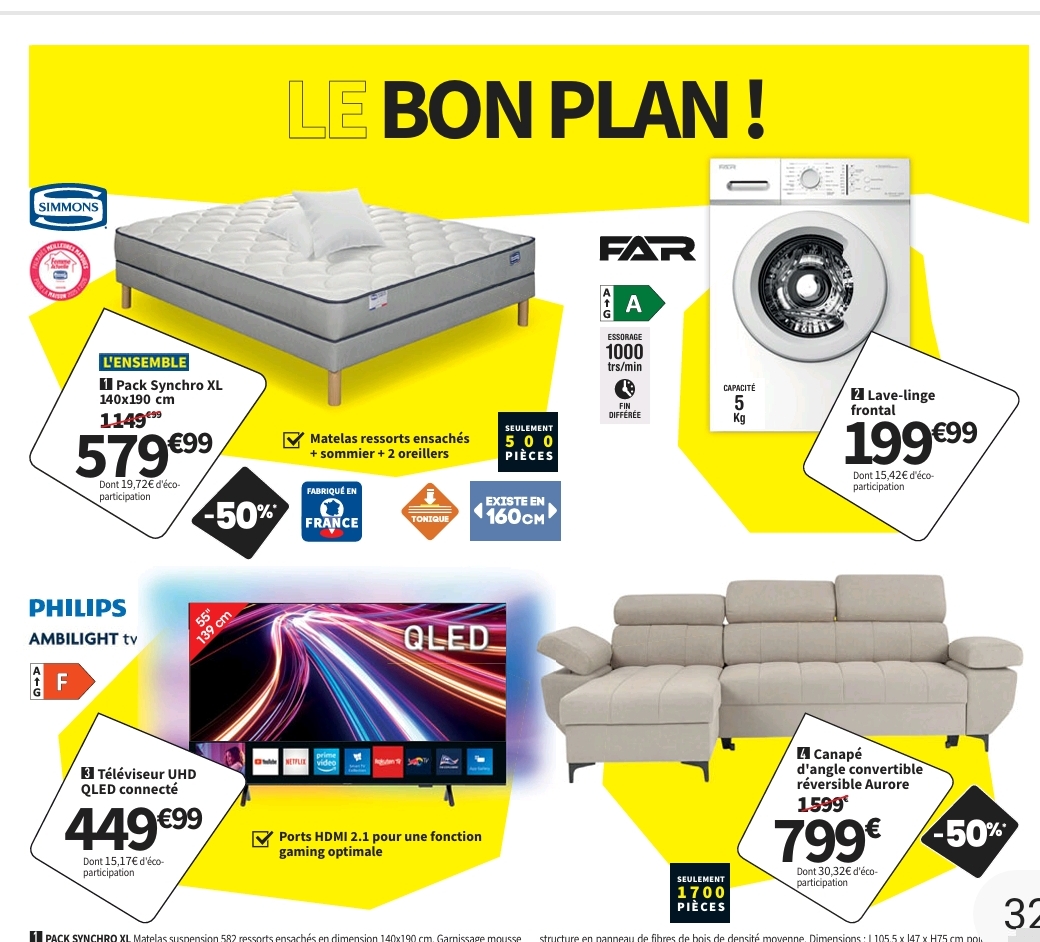 Les Bons Plans De La Rentrée Conforama > 24/08
