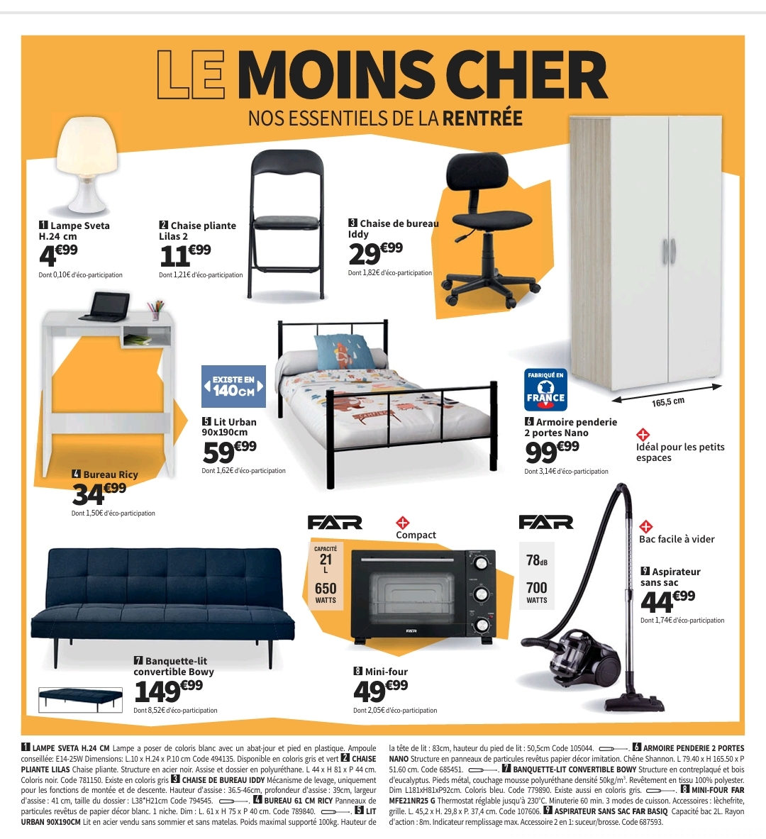 Les « moins Chers » De La Rentrée Chez Conforama 24/08