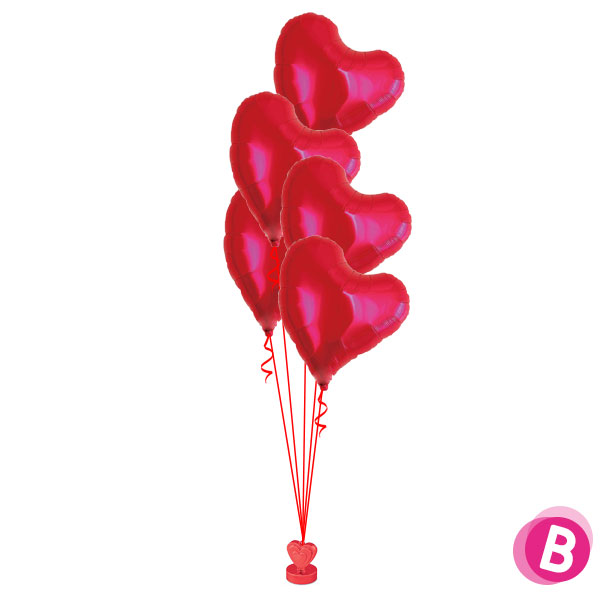 Bouquet De Ballons Hélium Sweet Heart
