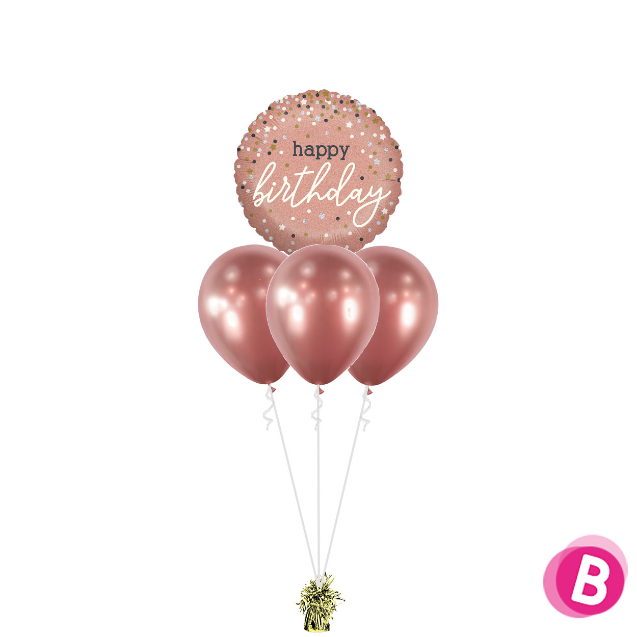 Bouquet Layer Happy Birthday – Rose Confettis