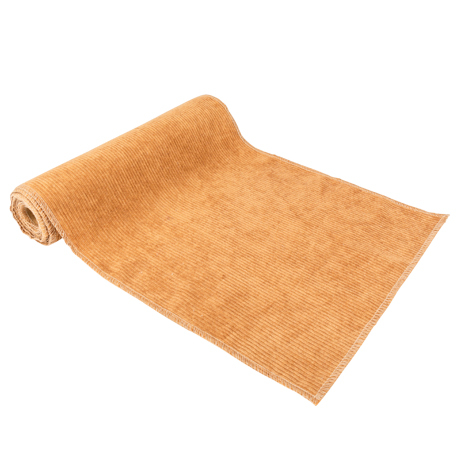 Chemin De Table Velours Camel Côtelé