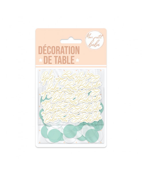 Confettis Baby Shower Garçon