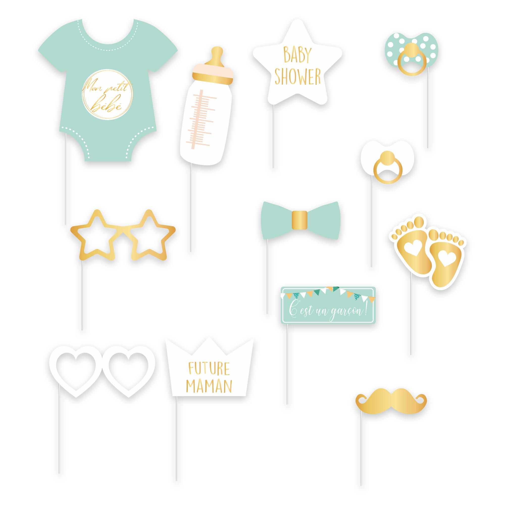 Photobooth Baby Shower Garçon