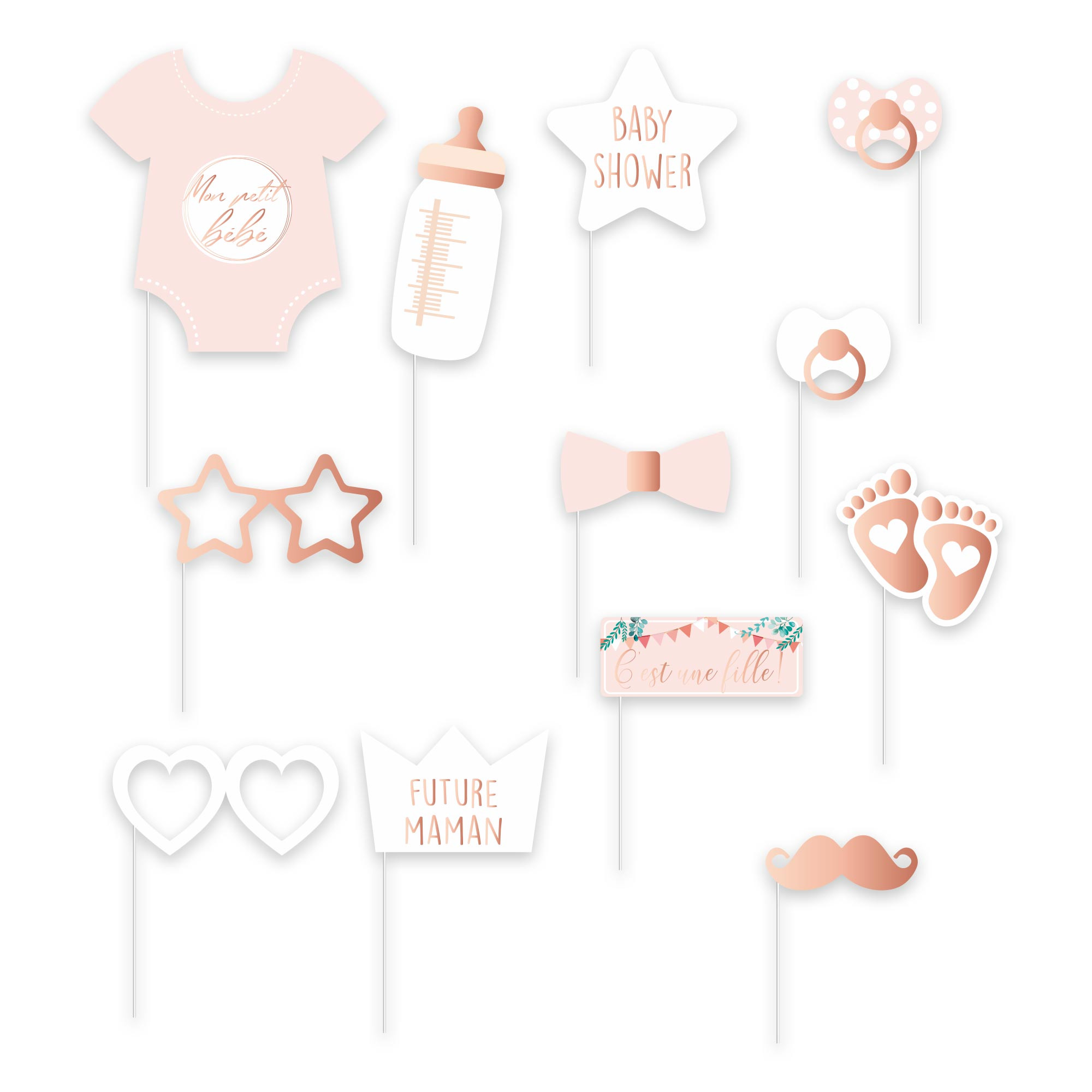 Photobooth Baby Shower Fille