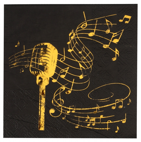 Serviette Disque D&rsquo;or Métal