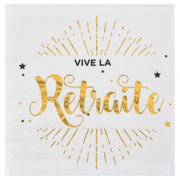 Serviette Vive La Retraite