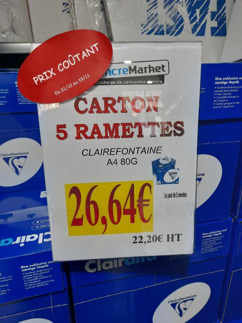 Carton Ramette De Papier