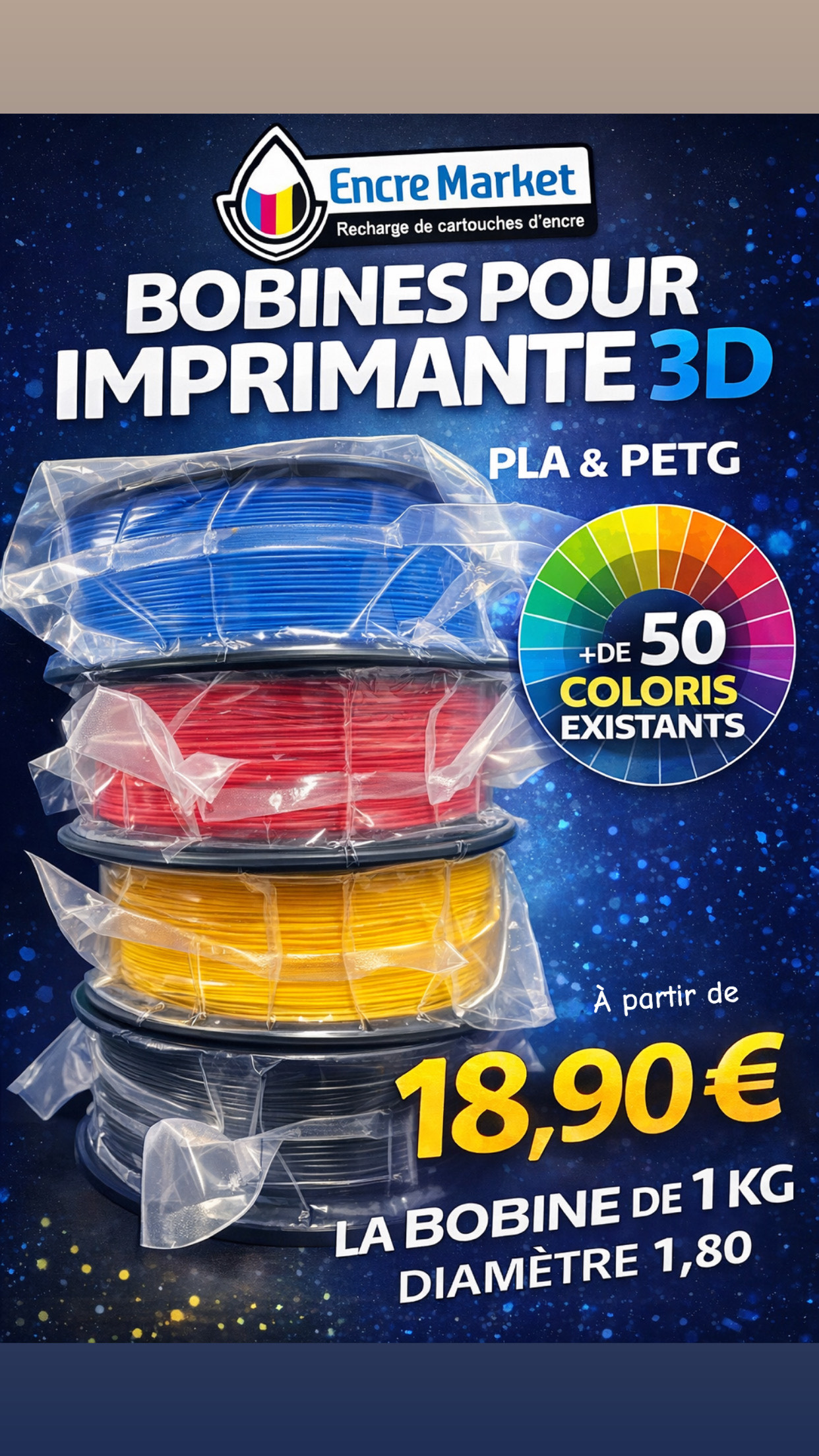 Bobines Pour Imprimantes 3d