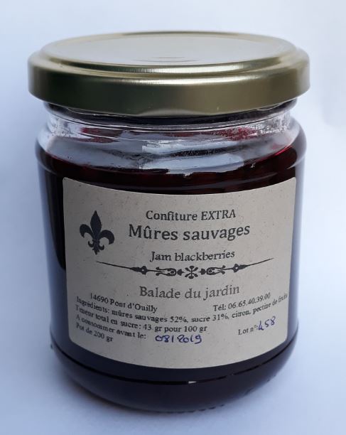 Confiture Extra Mûres Sauvages épépinées