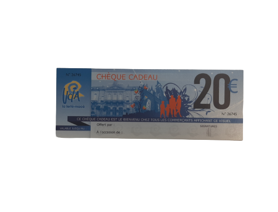 Chèque Cadeau 20€ UCIA La Ferté Macé