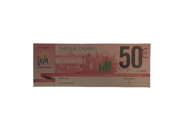 Chèque Cadeau 50€ UCIA La Ferté Macé