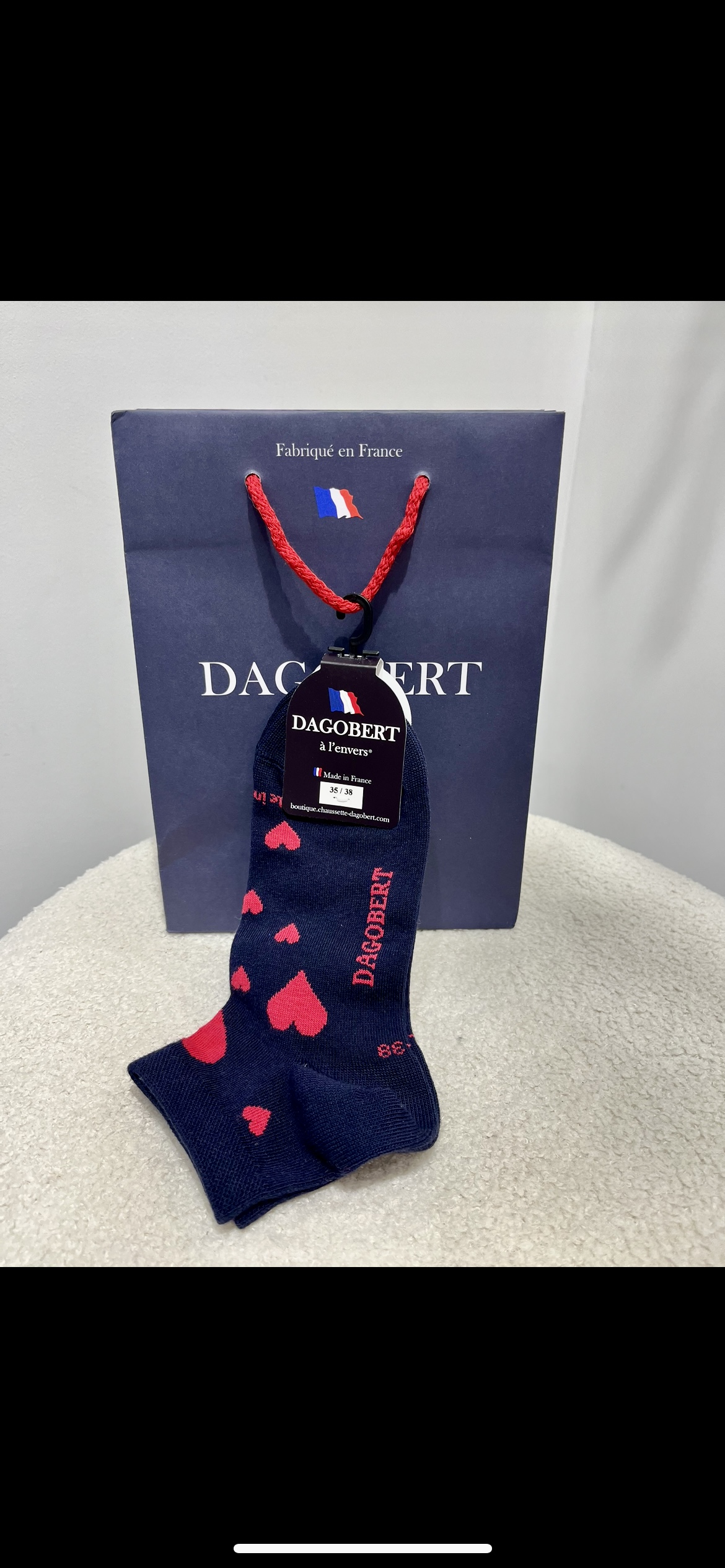 Chaussette Dagobert Cœur