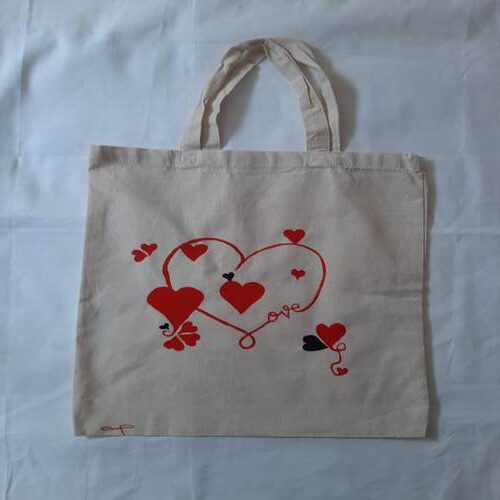 Tote Bag Peint à La Main