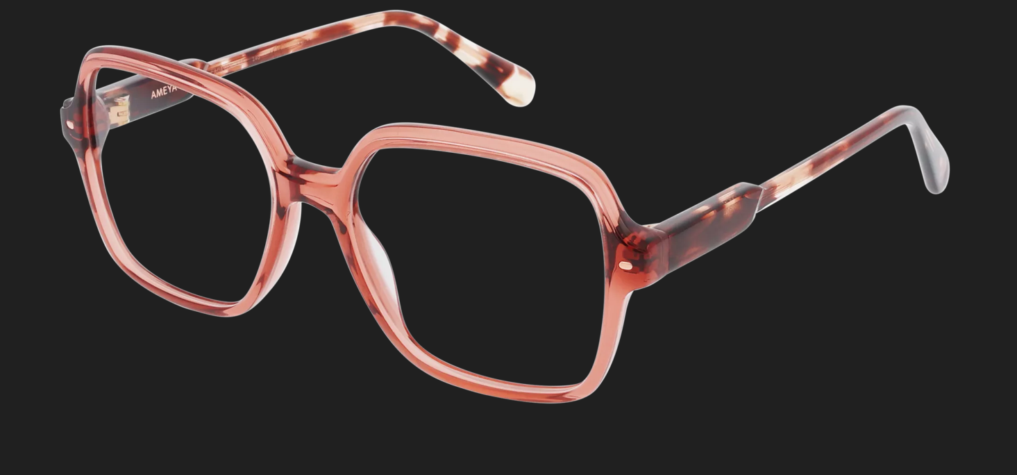 Lunettes De Vue Ameya Louane Terracotta Cristal