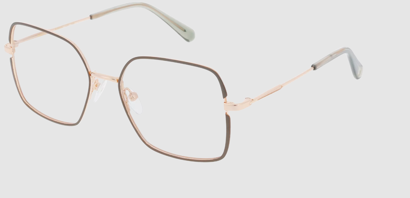 Lunettes De Vue Ameya Anaelle Vert Kaki Et Or