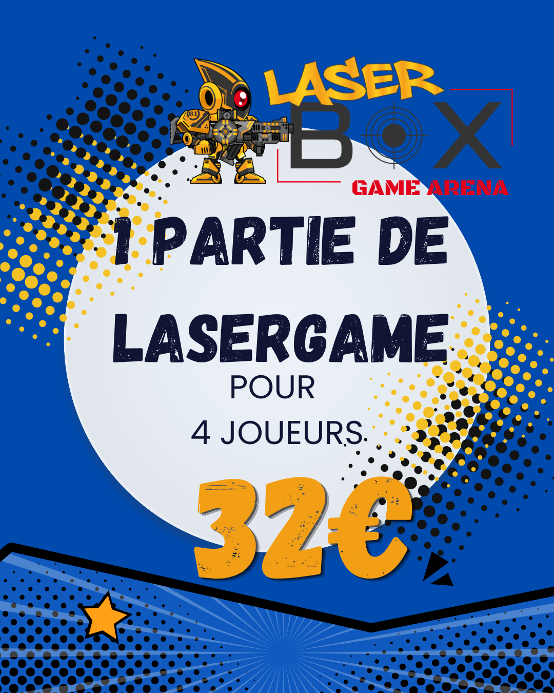 1 Partie De Lasergame Pour 4 Joueurs