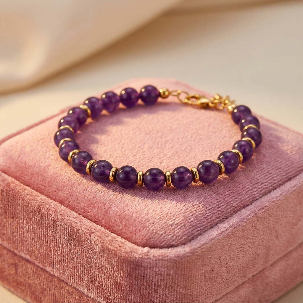 Bracelet Améthyste Collection Aura D&rsquo;amazonie
