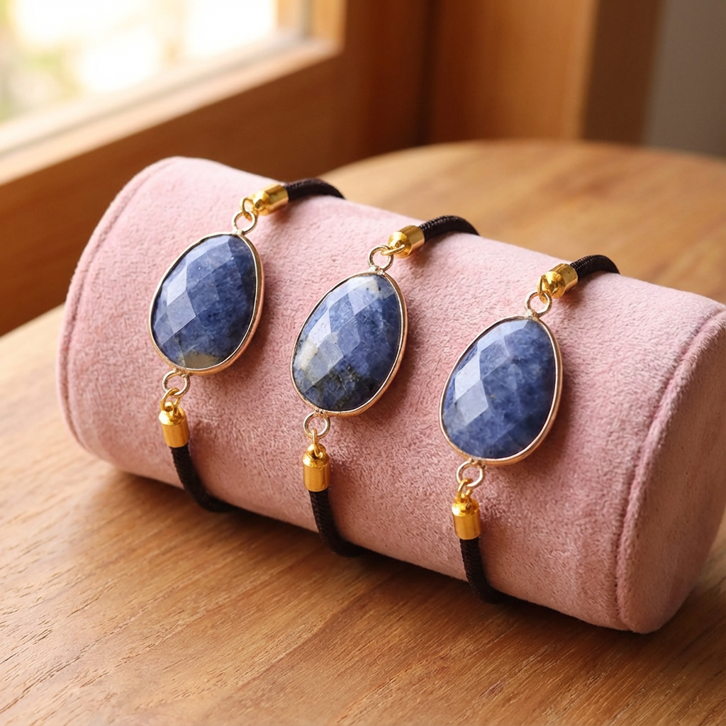Bracelet Cordon Réglable Sodalite A