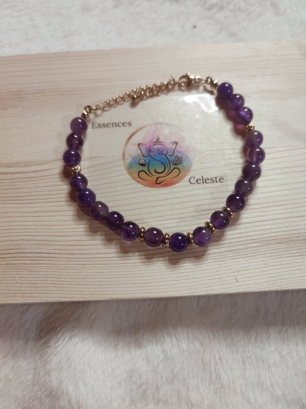 Bracelet Eira Doré Améthyste A