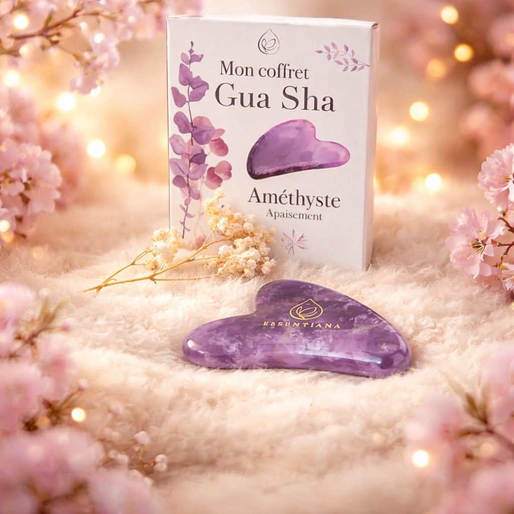 Mon Coffret Gua Sha 80mm Améthyste Brésil A