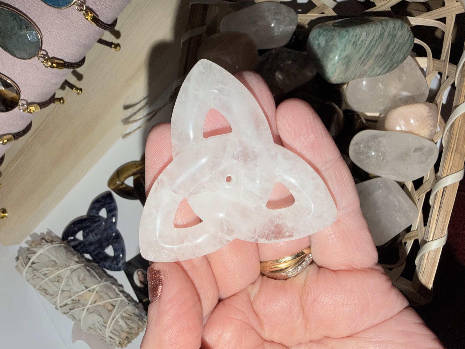 Triquetra 60mm Cristal De Roche A