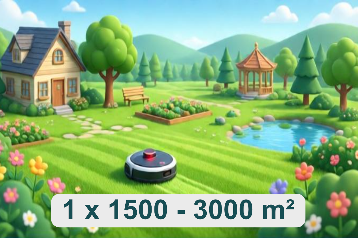 1 Tonte Pack Solo 1500-3000m²