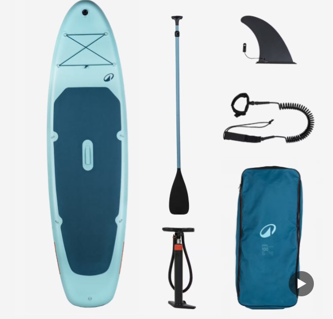 Pack Stand Up Paddle Gonflable 10&rsquo;6, 100 Bleu
