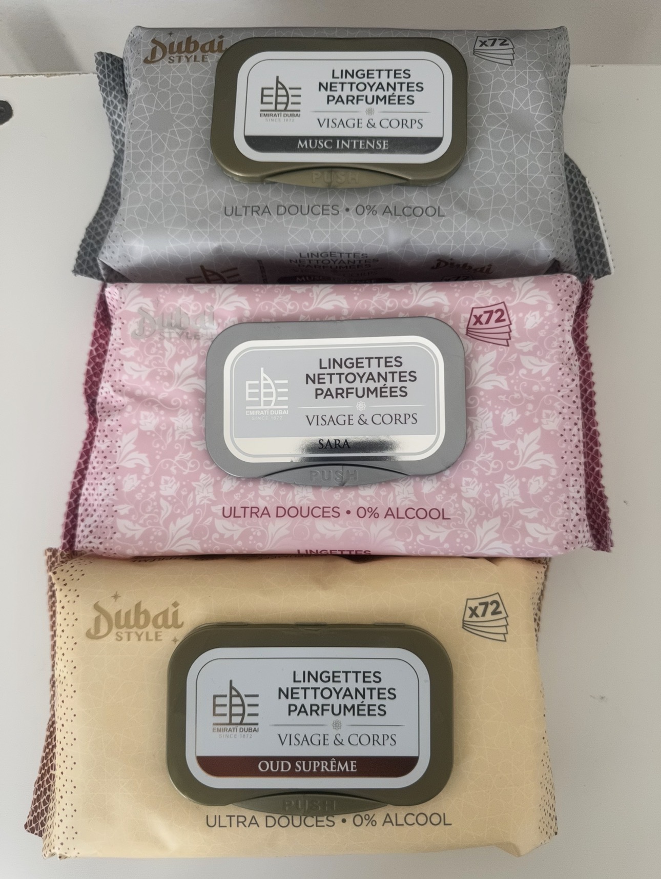 Lingettes Dubai Style Visage & Corps