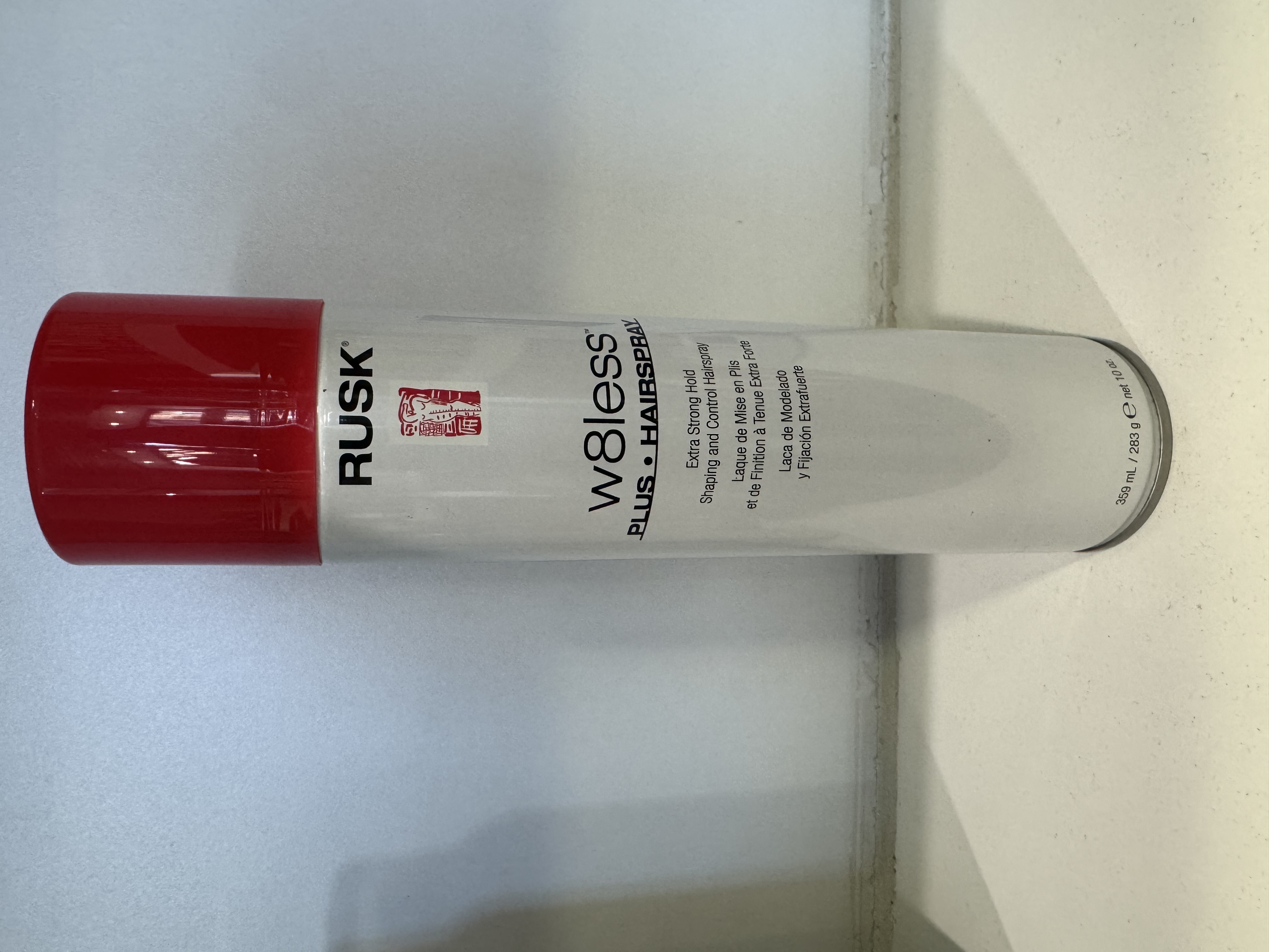 Rusk W8less Plus. Hairspray