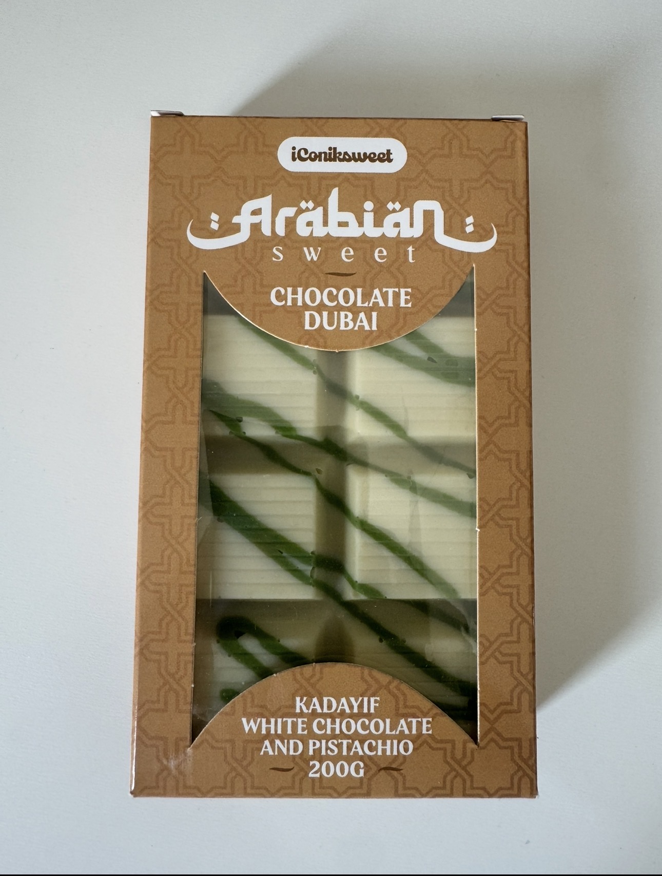 Tablette Chocolat Dubai Kadayif 200g