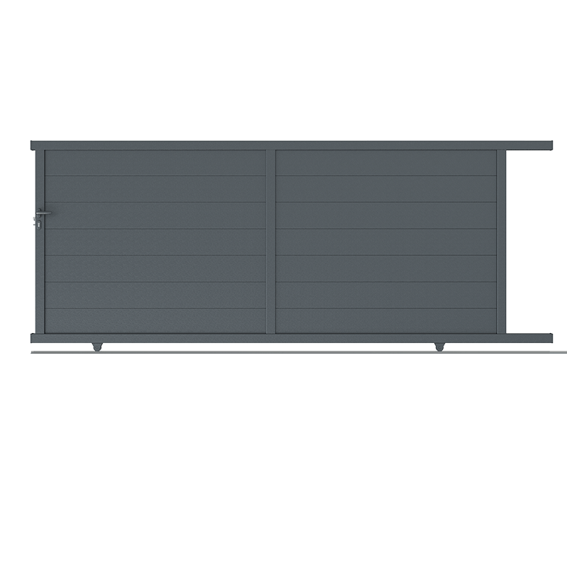 Portail Coulissant Aluminium Plein Ht 1.80m