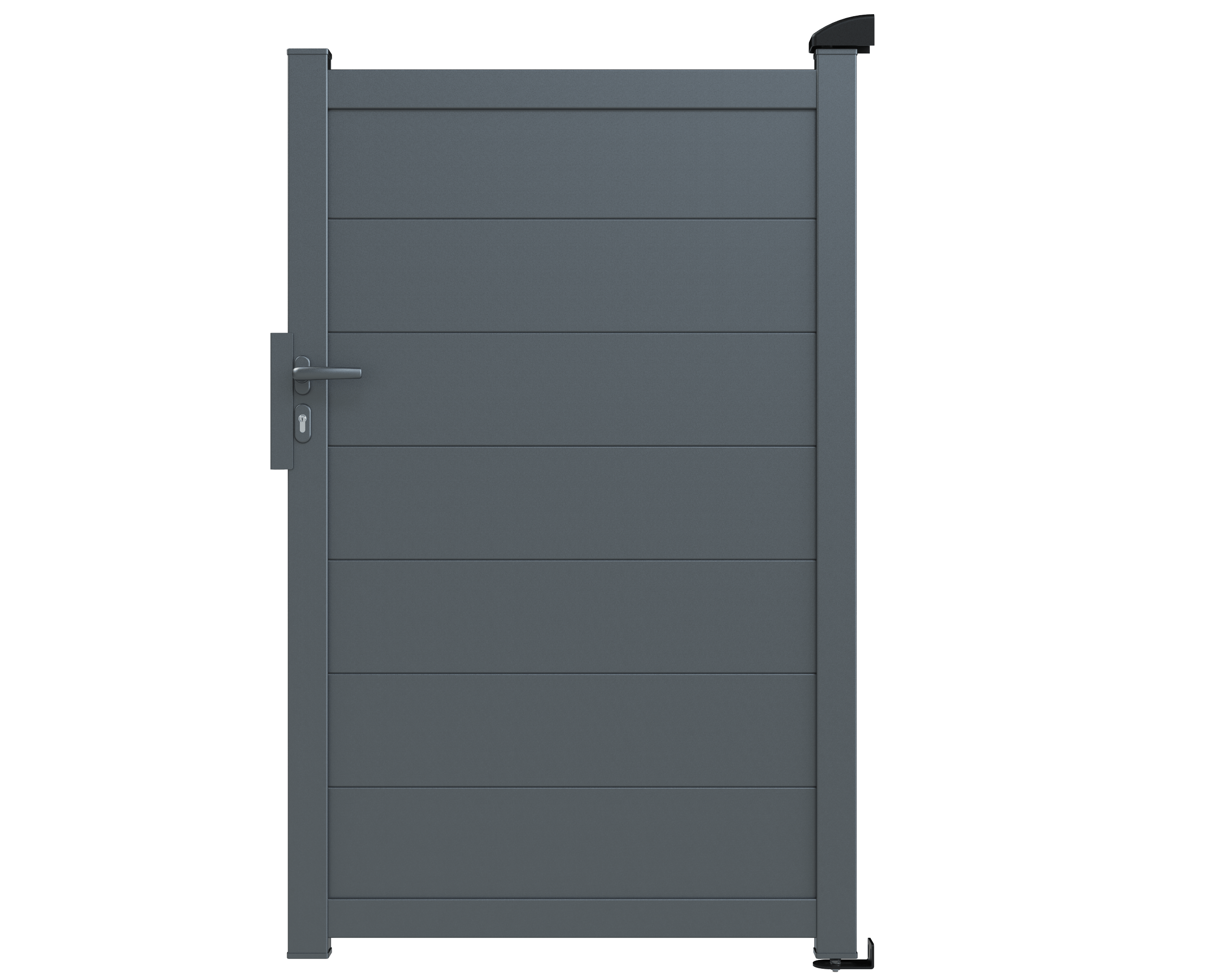 Portillon Aluminium Plein Anthracite Ht 1m80