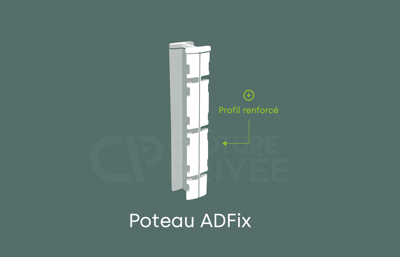 Poteau à Encoches Adfix