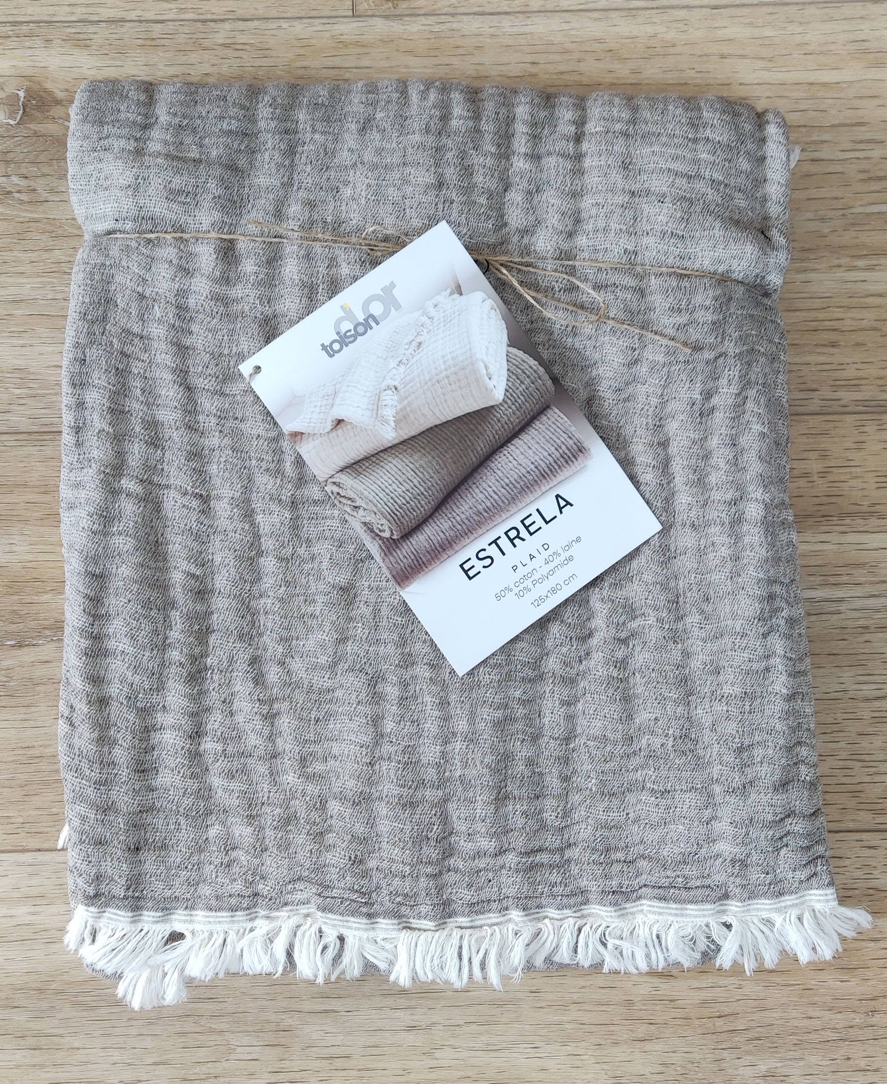 Plaid Estrela Muscade